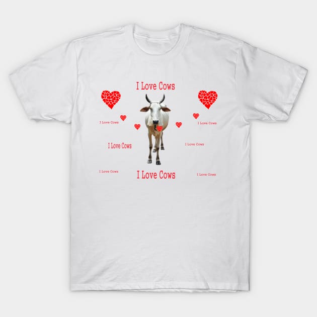 I Love Cows - Cow Speaks T-Shirt by PlanetMonkey